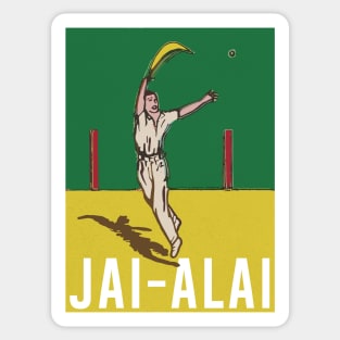 Jai-Alai  - Original Retro Design Sticker